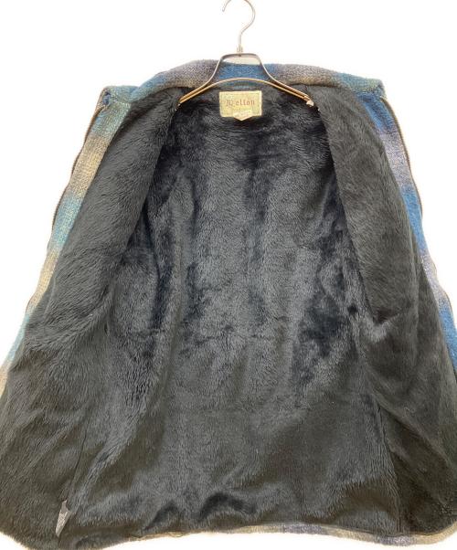 MELTON（メルトン）MELTON (メルトン) オンブレチェックメルトンジャケット ブルー サイズ:SIZE Mの古着・服飾アイテム