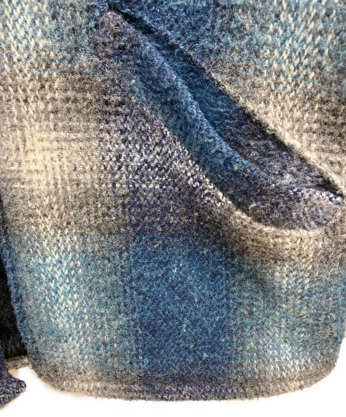MELTON（メルトン）MELTON (メルトン) オンブレチェックメルトンジャケット ブルー サイズ:SIZE Mの古着・服飾アイテム