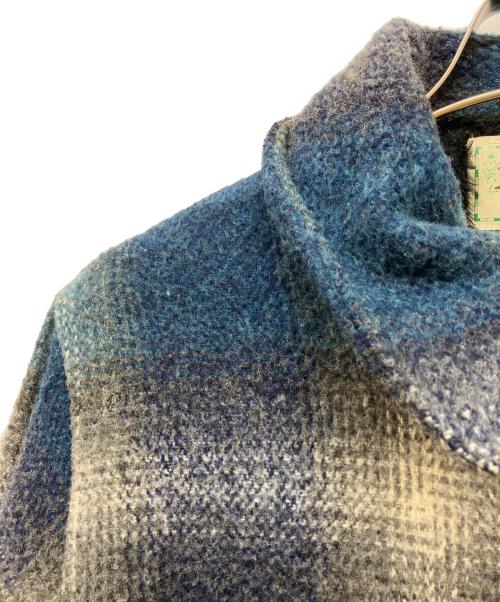 MELTON（メルトン）MELTON (メルトン) オンブレチェックメルトンジャケット ブルー サイズ:SIZE Mの古着・服飾アイテム