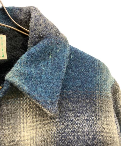 MELTON（メルトン）MELTON (メルトン) オンブレチェックメルトンジャケット ブルー サイズ:SIZE Mの古着・服飾アイテム