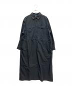LACOSTEラコステ）の古着「フラップポケットシャツドレス」｜ブラック