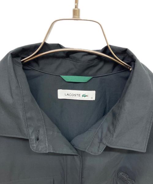 LACOSTE（ラコステ）LACOSTE (ラコステ) フラップポケットシャツドレス ブラック サイズ:40の古着・服飾アイテム