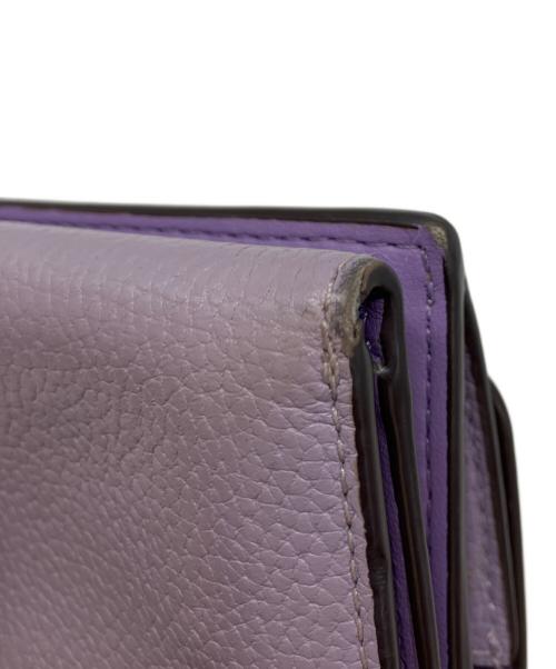 COACH（コーチ）COACH (コーチ) ミニトライフォールドウォレット パープルの古着・服飾アイテム