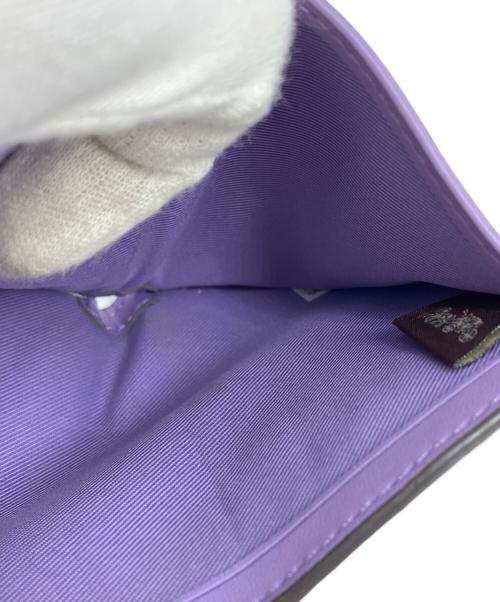 COACH（コーチ）COACH (コーチ) ミニトライフォールドウォレット パープルの古着・服飾アイテム