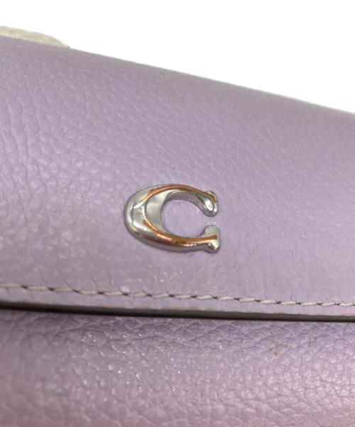 COACH（コーチ）COACH (コーチ) ミニトライフォールドウォレット パープルの古着・服飾アイテム