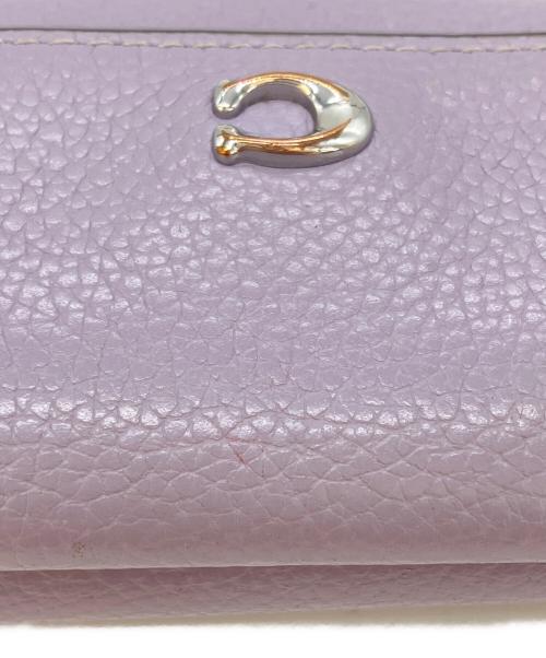 COACH（コーチ）COACH (コーチ) ミニトライフォールドウォレット パープルの古着・服飾アイテム