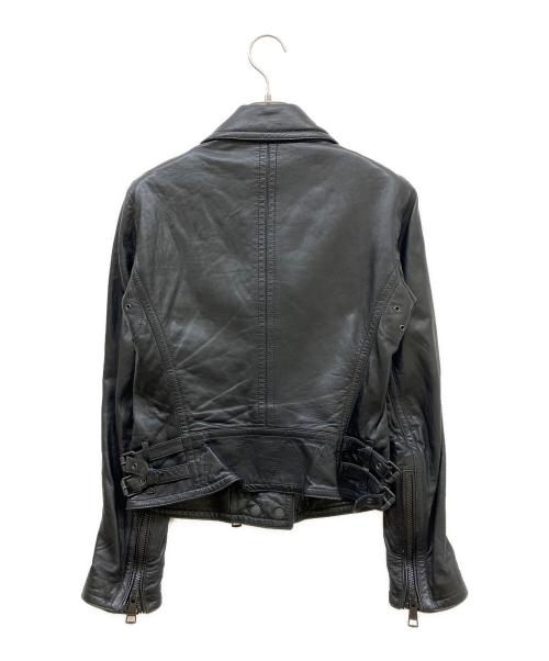 BURBERRY BRIT（バーバリーブリット）BURBERRY BRIT (バーバリーブリット) ラムレザーライダースジャケット ブラック サイズ:UK8の古着・服飾アイテム