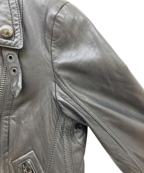 BURBERRY BRIT（バーバリーブリット）BURBERRY BRIT (バーバリーブリット) ラムレザーライダースジャケット ブラック サイズ:UK8の古着・服飾アイテム
