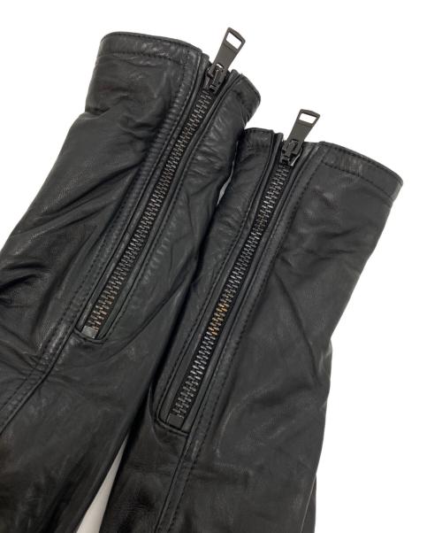 BURBERRY BRIT（バーバリーブリット）BURBERRY BRIT (バーバリーブリット) ラムレザーライダースジャケット ブラック サイズ:UK8の古着・服飾アイテム