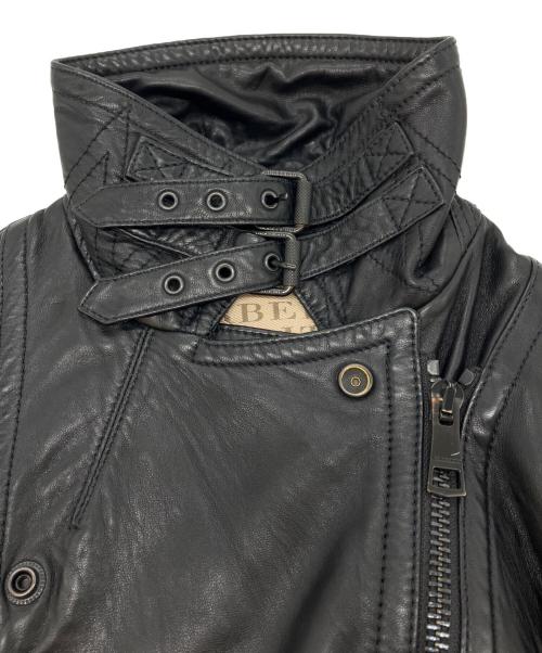 BURBERRY BRIT（バーバリーブリット）BURBERRY BRIT (バーバリーブリット) ラムレザーライダースジャケット ブラック サイズ:UK8の古着・服飾アイテム