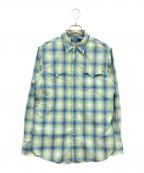 POLO RALPH LAURENポロ・ラルフローレン）の古着「ウエスタンチェックシャツ」｜グリーン