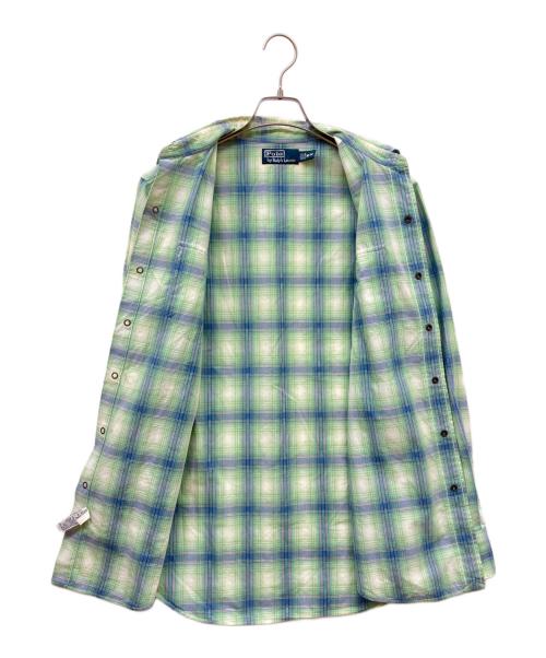 POLO RALPH LAUREN（ポロ・ラルフローレン）POLO RALPH LAUREN (ポロ・ラルフローレン) ウエスタンチェックシャツ グリーン サイズ:Mの古着・服飾アイテム