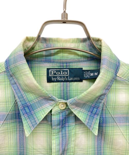 POLO RALPH LAUREN（ポロ・ラルフローレン）POLO RALPH LAUREN (ポロ・ラルフローレン) ウエスタンチェックシャツ グリーン サイズ:Mの古着・服飾アイテム
