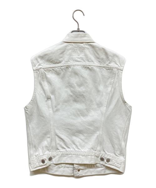 LEVI'S（リーバイス）LEVI'S (リーバイス) デニムベスト ホワイト サイズ:2の古着・服飾アイテム