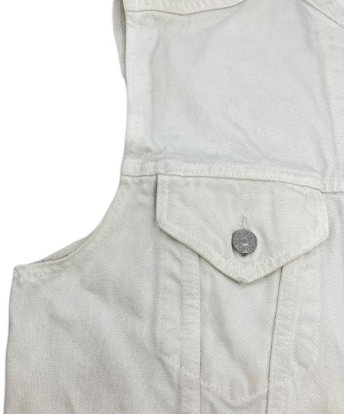 LEVI'S（リーバイス）LEVI'S (リーバイス) デニムベスト ホワイト サイズ:2の古着・服飾アイテム