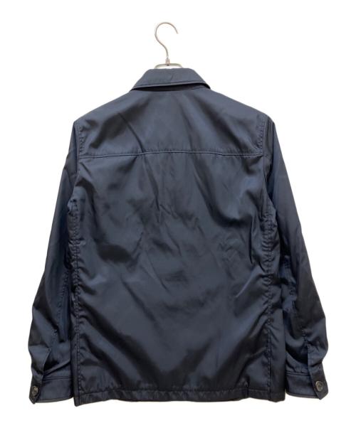 PRADA（プラダ）PRADA (プラダ) テクニカルナイロンシャツジャケット ネイビー サイズ:44の古着・服飾アイテム