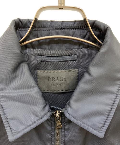 PRADA（プラダ）PRADA (プラダ) テクニカルナイロンシャツジャケット ネイビー サイズ:44の古着・服飾アイテム