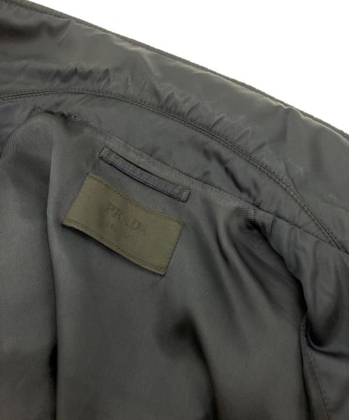 PRADA（プラダ）PRADA (プラダ) テクニカルナイロンシャツジャケット ネイビー サイズ:44の古着・服飾アイテム