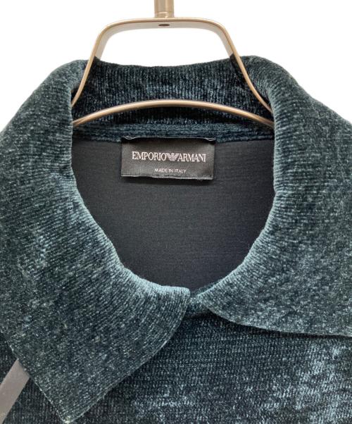 EMPORIO ARMANI（エンポリオ アルマーニ）EMPORIO ARMANI (エンポリオ アルマーニ) Velvet  Jacket グリーン サイズ:44の古着・服飾アイテム