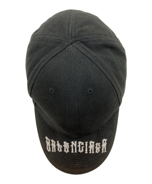 BALENCIAGA（バレンシアガ）BALENCIAGA (バレンシアガ) Tattoo Logo Cap ブラックの古着・服飾アイテム