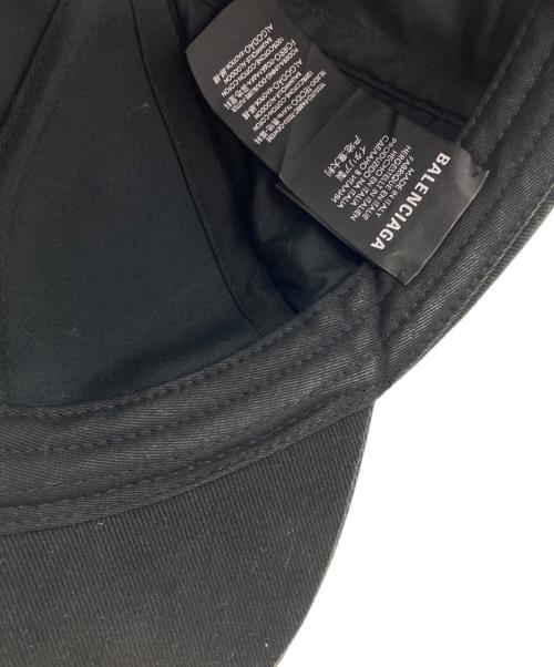 BALENCIAGA（バレンシアガ）BALENCIAGA (バレンシアガ) Tattoo Logo Cap ブラックの古着・服飾アイテム