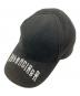 BALENCIAGA（バレンシアガ）の古着「Tattoo Logo Cap」｜ブラック