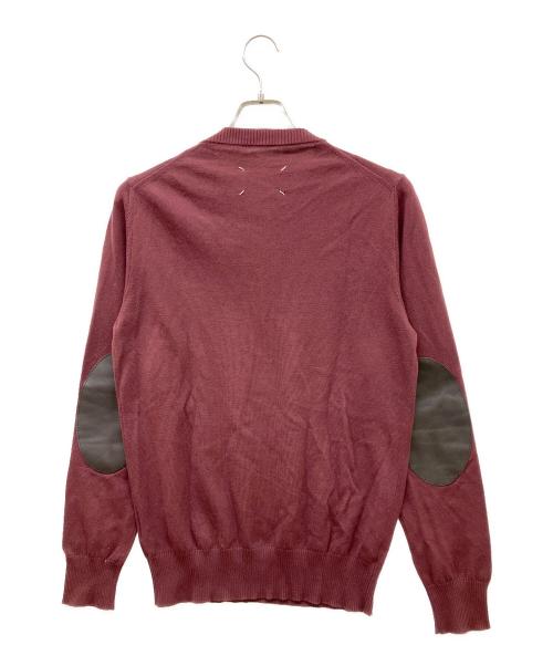 Maison Margiela（メゾンマルジェラ）Maison Margiela (メゾンマルジェラ) エルボーパッチニット ボルドー サイズ:Sの古着・服飾アイテム