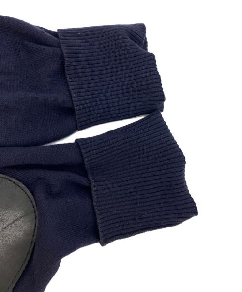 Maison Margiela（メゾンマルジェラ）Maison Margiela (メゾンマルジェラ) エルボーパッチハーフジップニット ネイビー サイズ:Sの古着・服飾アイテム