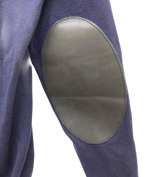 Maison Margiela（メゾンマルジェラ）Maison Margiela (メゾンマルジェラ) エルボーパッチハーフジップニット ネイビー サイズ:Sの古着・服飾アイテム