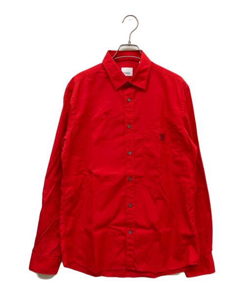 BURBERRY LONDON（バーバリーロンドン）BURBERRY LONDON (バーバリーロンドン) シャツ レッド サイズ:Mの古着・服飾アイテム