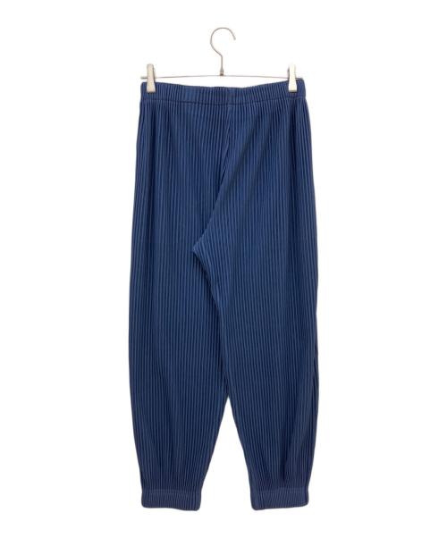 HOMME PLISSE ISSEY MIYAKE（オム プリッセ イッセイ ミヤケ）HOMME PLISSE ISSEY MIYAKE (オム プリッセ イッセイ ミヤケ) プリーツジョガーパンツ ネイビー サイズ:1の古着・服飾アイテム