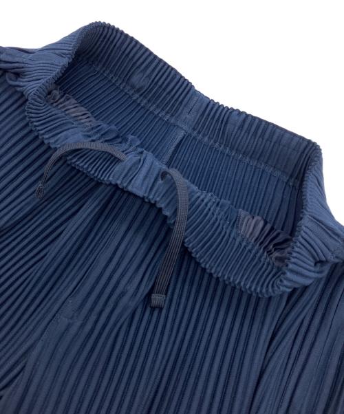 HOMME PLISSE ISSEY MIYAKE（オム プリッセ イッセイ ミヤケ）HOMME PLISSE ISSEY MIYAKE (オム プリッセ イッセイ ミヤケ) プリーツジョガーパンツ ネイビー サイズ:1の古着・服飾アイテム