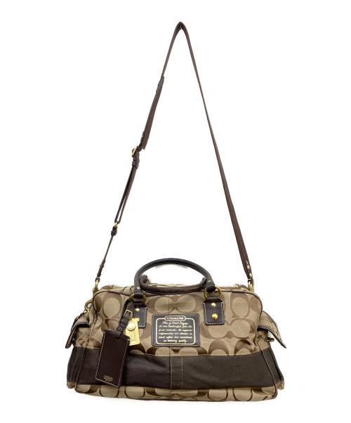 COACH（コーチ）COACH (コーチ) ボストンバッグ ブラウンの古着・服飾アイテム