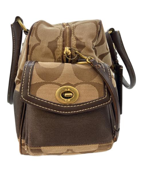 COACH（コーチ）COACH (コーチ) ボストンバッグ ブラウンの古着・服飾アイテム
