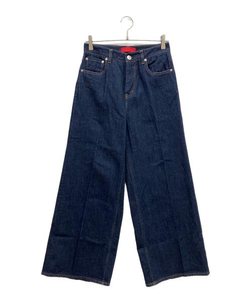 RED CARD（レッドカード）RED CARD (レッドカード) 23区 (ニジュウサンク) センタープレス デニム ワイド パンツ インディゴ サイズ:40の古着・服飾アイテム