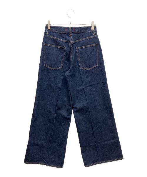 RED CARD（レッドカード）RED CARD (レッドカード) 23区 (ニジュウサンク) センタープレス デニム ワイド パンツ インディゴ サイズ:40の古着・服飾アイテム