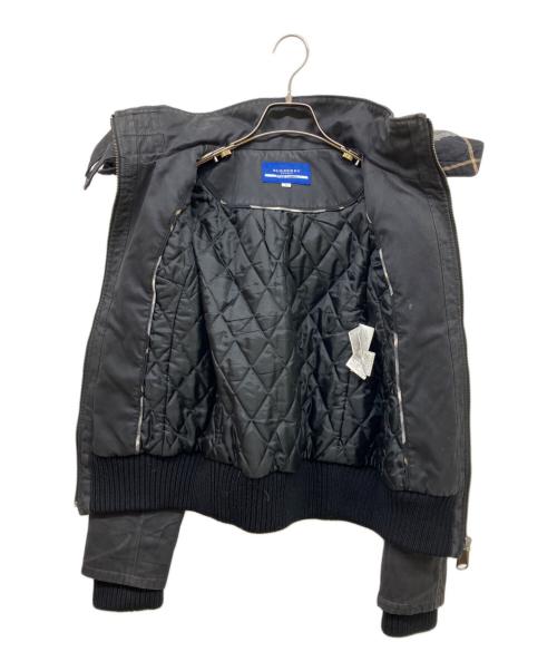 BURBERRY BLUE LABEL（バーバリー ブルー レーベル）BURBERRY BLUE LABEL (バーバリー ブルー レーベル) ミリタリージャケット ブラック サイズ:36の古着・服飾アイテム