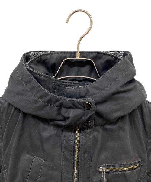 BURBERRY BLUE LABEL（バーバリー ブルー レーベル）BURBERRY BLUE LABEL (バーバリー ブルー レーベル) ミリタリージャケット ブラック サイズ:36の古着・服飾アイテム