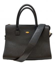 BLUE LABEL CRESTBRIDGE（ブルーレーベルクレストブリッジ）の古着「2WAYレザーバッグ」｜ブラック