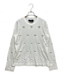 Simone Rocha（シモーネ ロシャ）の古着「ハート刺繍カットアウトカットソー」｜ホワイト