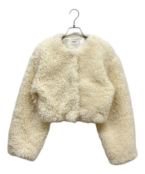 Snidel（スナイデル）Snidel (スナイデル) ショートボアコート アイボリー サイズ:Fの古着・服飾アイテム