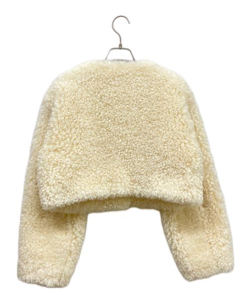 Snidel（スナイデル）Snidel (スナイデル) ショートボアコート アイボリー サイズ:Fの古着・服飾アイテム
