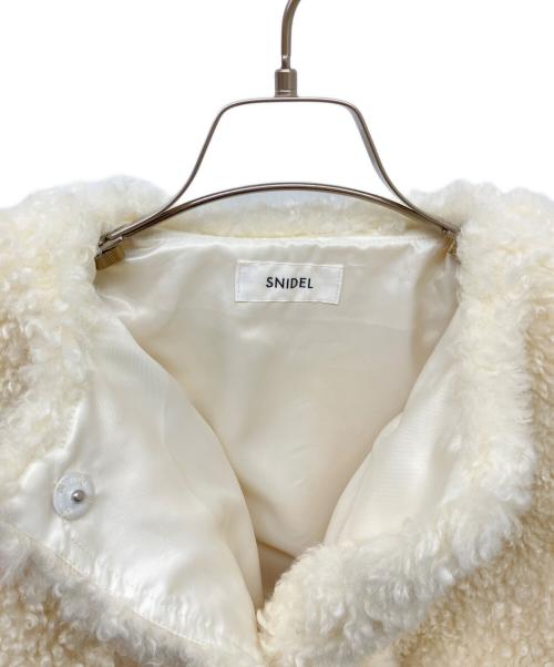 Snidel（スナイデル）Snidel (スナイデル) ショートボアコート アイボリー サイズ:Fの古着・服飾アイテム