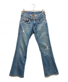 TRUE RELIGION（トゥルー レリジョン）の古着「JOEYデニムフレアパンツ」｜ブルー