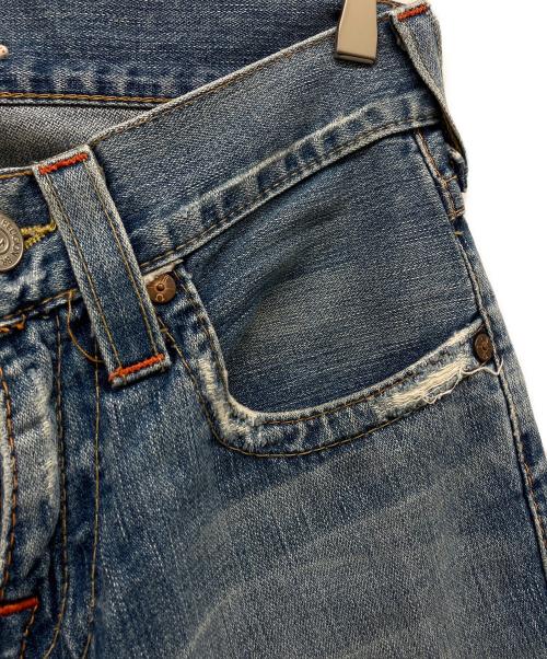 TRUE RELIGION（トゥルー レリジョン）TRUE RELIGION (トゥルー レリジョン) JOEYデニムフレアパンツ ブルー サイズ:SIZE 28×33の古着・服飾アイテム