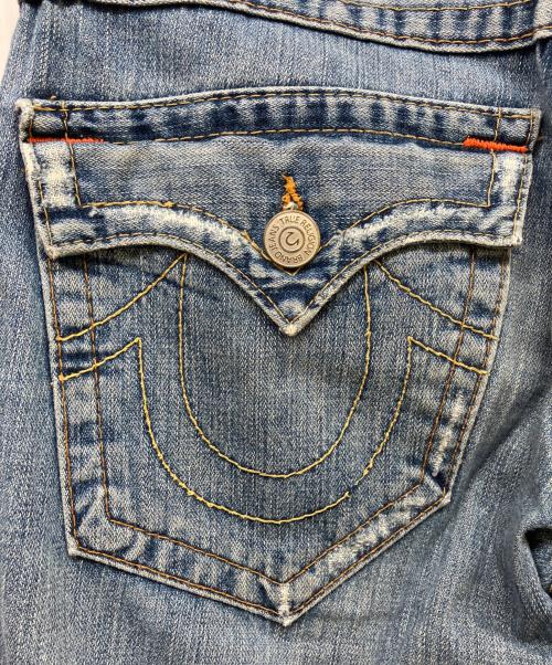 TRUE RELIGION（トゥルー レリジョン）TRUE RELIGION (トゥルー レリジョン) JOEYデニムフレアパンツ ブルー サイズ:SIZE 28×33の古着・服飾アイテム