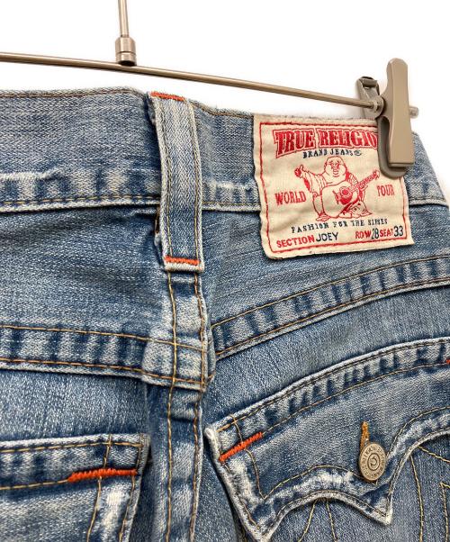 TRUE RELIGION（トゥルー レリジョン）TRUE RELIGION (トゥルー レリジョン) JOEYデニムフレアパンツ ブルー サイズ:SIZE 28×33の古着・服飾アイテム