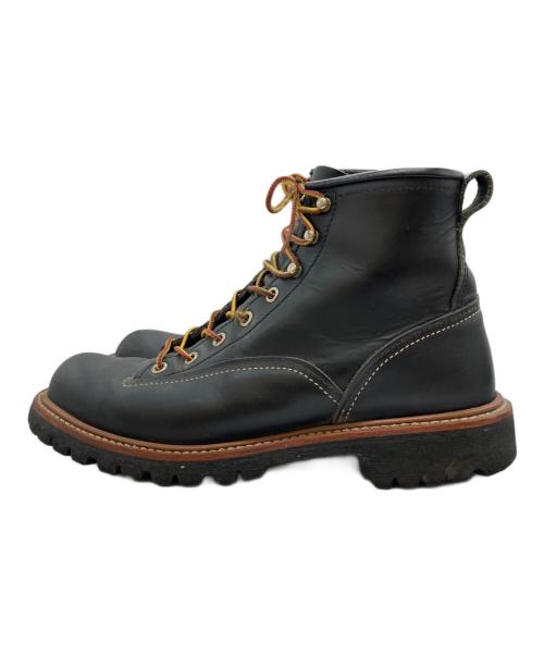RED WING（レッドウィング）RED WING (レッドウィング) LINEMAN BOOTS ブラック サイズ:25cmの古着・服飾アイテム