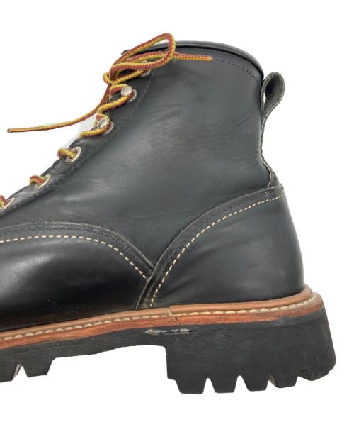 RED WING（レッドウィング）RED WING (レッドウィング) LINEMAN BOOTS ブラック サイズ:25cmの古着・服飾アイテム