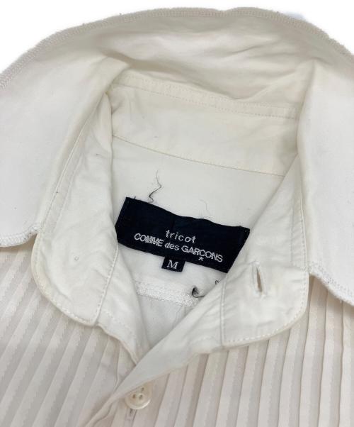 tricot COMME des GARCONS（トリココムデギャルソン）tricot COMME des GARCONS (トリココムデギャルソン) ピンタックブザムシャツ ホワイト サイズ:SIZE Mの古着・服飾アイテム